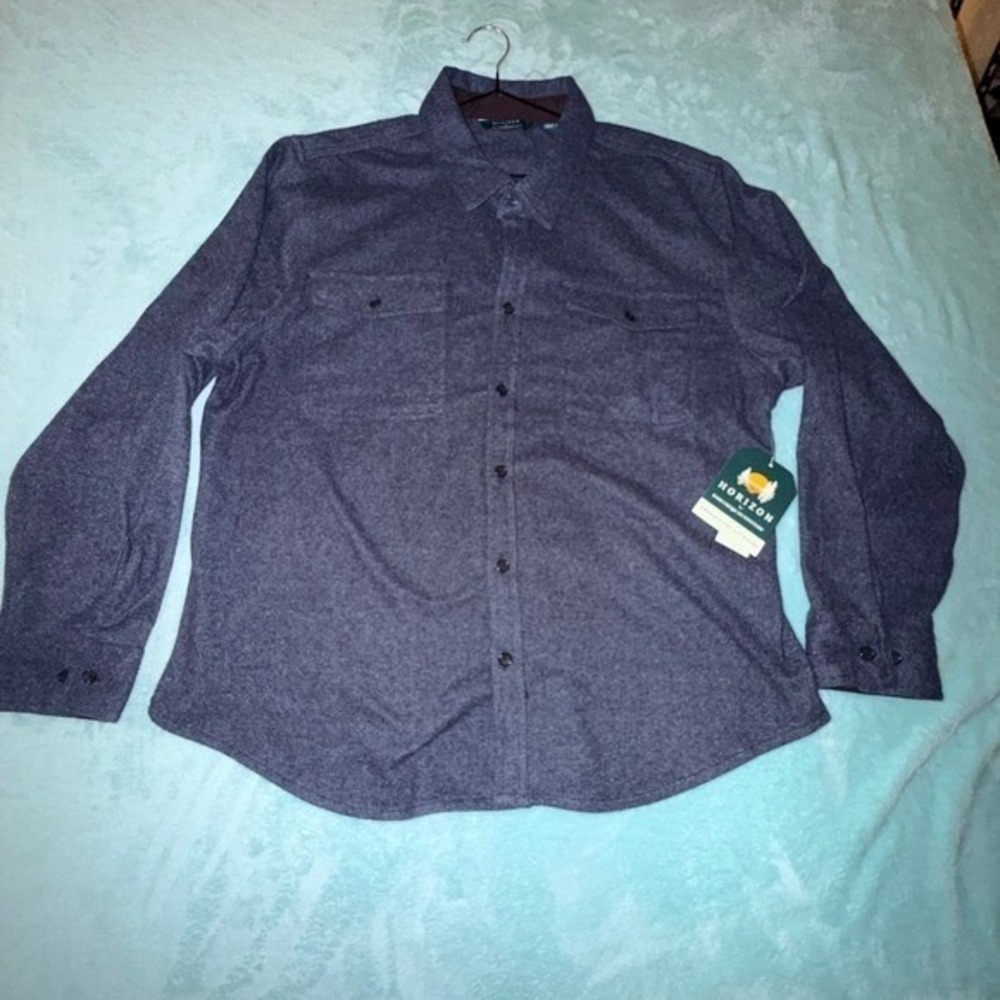Horizon Bass Creek Outfitters Mens Flannel Shirt XXL Long Sleeve Button NWT